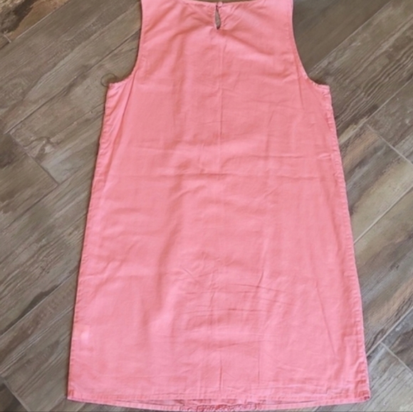 J. Crew XS/S Coral Pink Sleeveless Casual Cotton Lined Dress - Picture 7 of 9